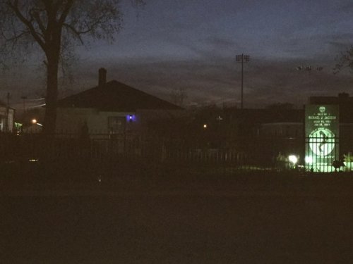 A purple light kept on at Michael Jackson’s childhood home in Gary Indiana.