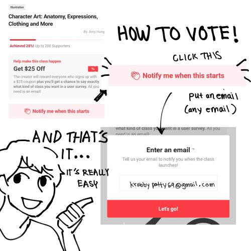 Hey guys, I’m making an online character art class! INFO &amp; VOTE HEREIt’s at an interest check ph