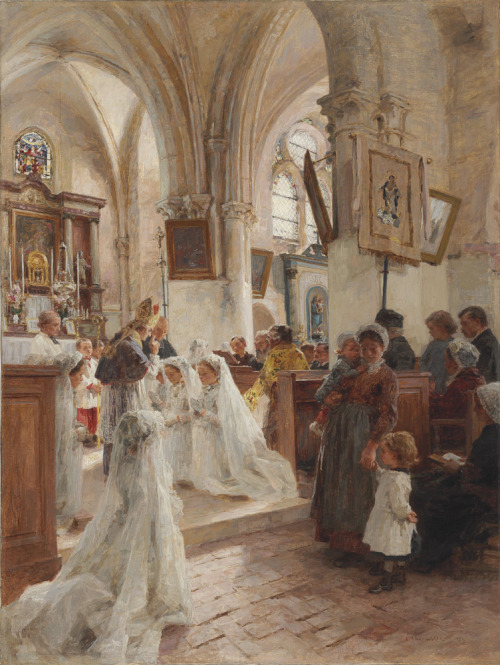 fleurdulys:  La confirmation - Leon-Augustin L’hermitte 