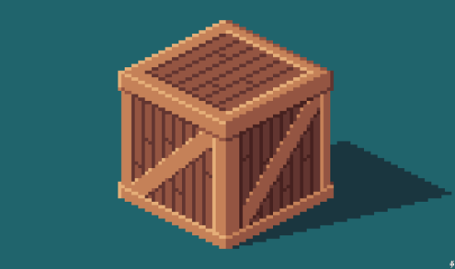 232. Cratedecided to practice isometric things a bit. diagonals are weirdly hard to do in this view