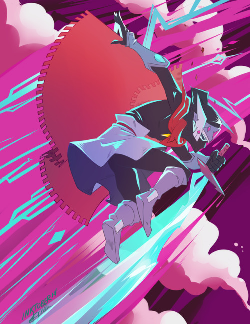 wt-art:inktober 14, Drifter. got carried away having fun with these colours :D