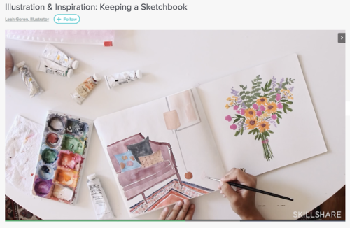 lil reminder I still have a Skillshare class on keeping a sketchbook! I show 3 exercises for making 