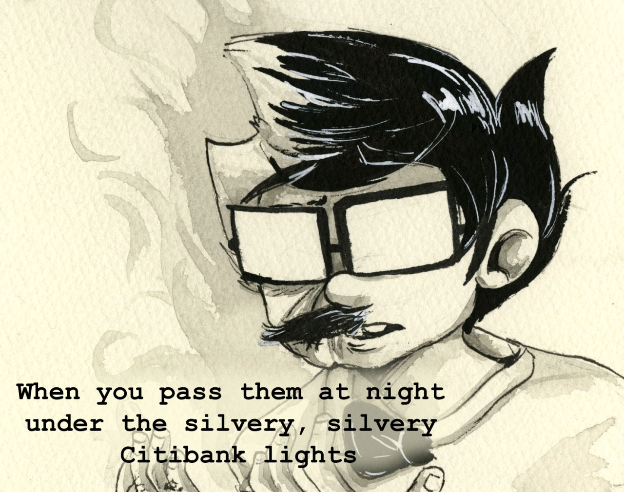 orangelemonart:  Mistaken For Strangers- The National Companion to this piece from three years ago Sorry this couldn’t be done as an audio post, tumblr said lyricstucks have no rights.  