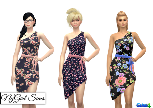 One Shoulder Asymmetrical Wrap Dress. Another simple mesh mash up (say that five times fast) cr