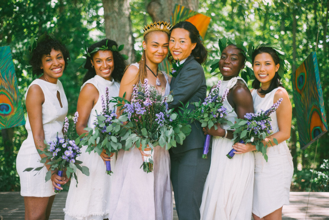queer-all-year: wlweddings:  Jordan &amp; J.J. by Mark Tioxon, seen on Leah and