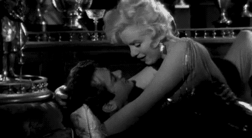 immortalmarilyn:Marilyn Monroe & Tony Curtis in Some Like It Hot, 1959.