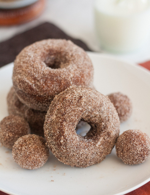 fullcravings:  Cinnamon Sugar Gingerbread Doughnuts