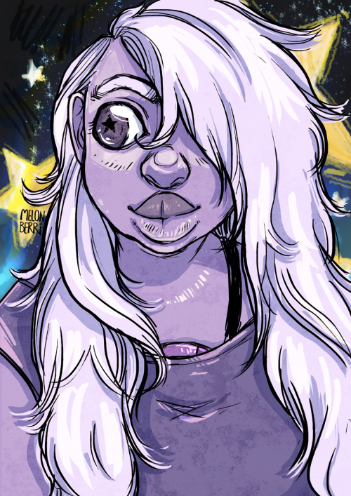 melonberri:  I drew Amethyst from Steven Universe because Amethyst.