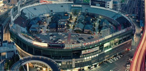 abandonedography: The images above show the former Osaka Stadium in Japan around 1998-1999. Prior to