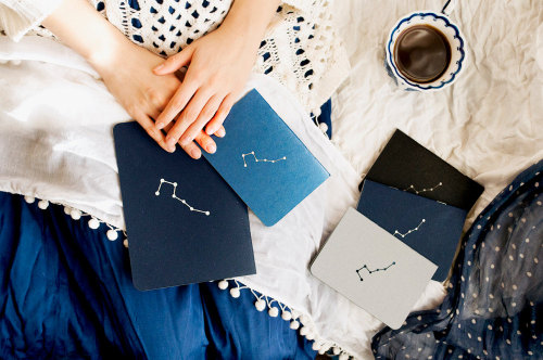wickedclothes:Ursa Major Notebook / SketchbookAvailable in deep blue, gray, metallic black, indian blue, and black, each