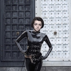 celebsinlatex:  Maisie in latex