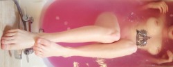 lost-lil-kitty:  Pale limbs and pink water make pretty pictures.