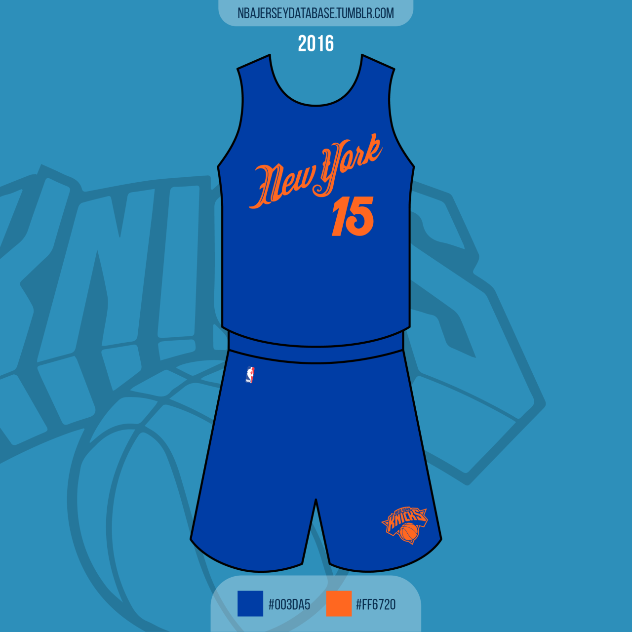 New York Knicks 2016-2017 Christmas Jersey