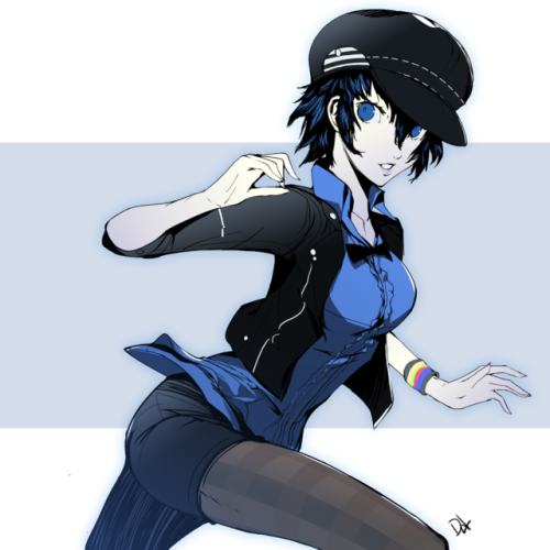 A pretty improved version of my picture of Naoto in her outfit designed by Sogabe from P4D!