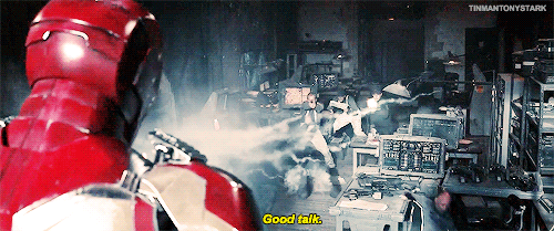 tinmantonystark:  Look at my fave. He thinks he’s cute.  