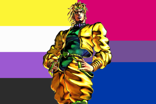 Dio Brando from Jojo’s Bizarre Adventure is nonbinary and canonically bisexual!