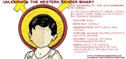 thepeoplesrecord: Going beyond the Western gender binary - unlearning our backward cultural conditio