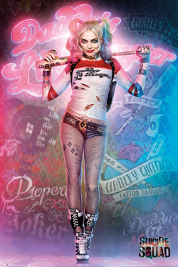 dcfilms:  New poster of Margot Robbie as Harley Quinn  