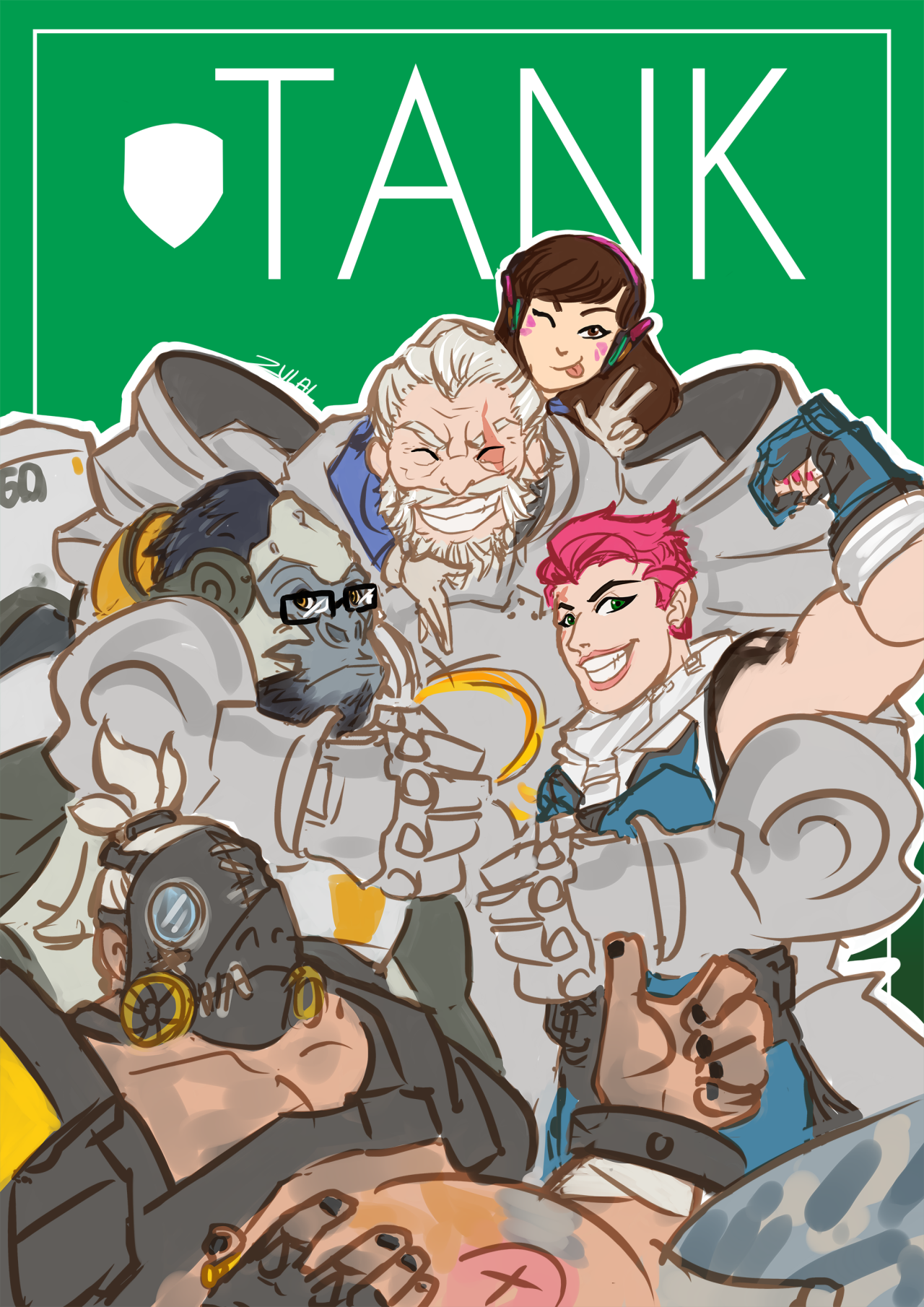 zulaidraws:  I love Overwatch, I love every characters in this game so I draw them