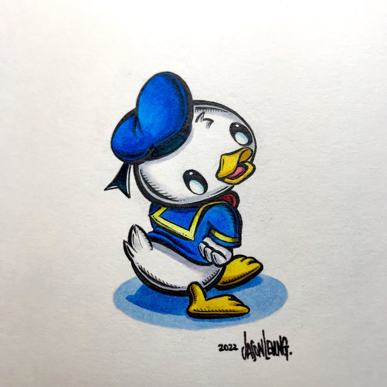 Learn How to Draw Donald Duck Face from Mickey Mouse Clubhouse (Mickey  Mouse Clubhouse) Step by Step : Drawing Tutorials
