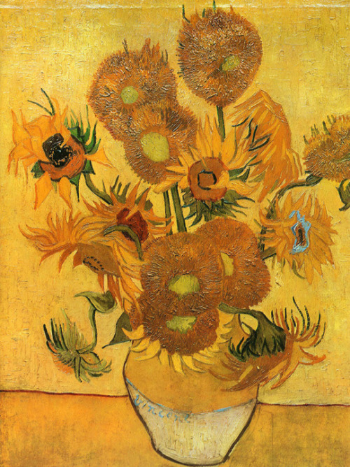 goodreadss:Three Sunflowers in Vase by Vincent van GoghVase with Five Sunflowers by Vincent van Gogh