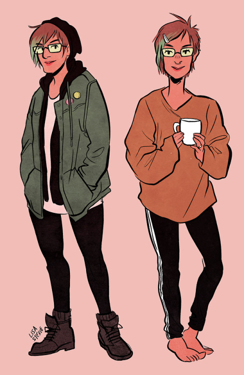 Cool-down OOTD doodle, daytime/nighttime. I love drawing fashion even though I don’t consider 