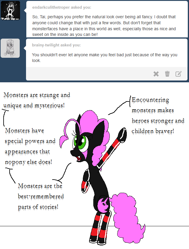 darkfiretaimatsu:  Everypony has a page in the Monster Manual somewhere, as they