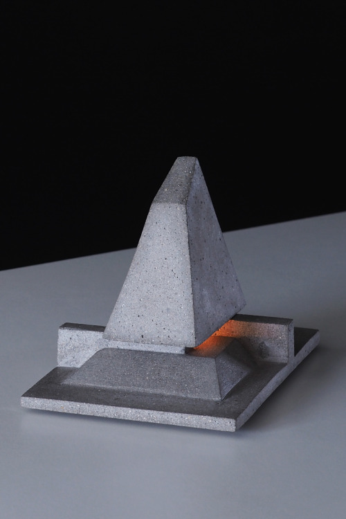 Table Top Temple Sculpture Medium concrete with a fine sand aggregate More at ThuhStudio