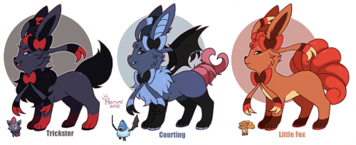 A few Sylveon crossbreeds ~