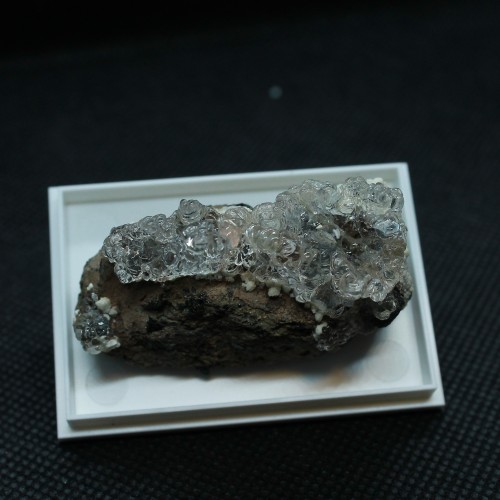 Hyalite and Carbonate-Rich Fluorapatite on MatrixLocality: Valeč, Doupov, Karlovy Vary Region, 