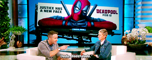 ryanreynoldssource: She has a few words in her vocabulary.
