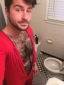 love-chest-hair:Had to borrow a friend’s