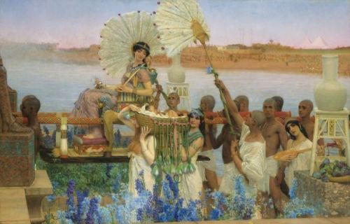 Lawrence Alma Tadema - The finding of Moses -