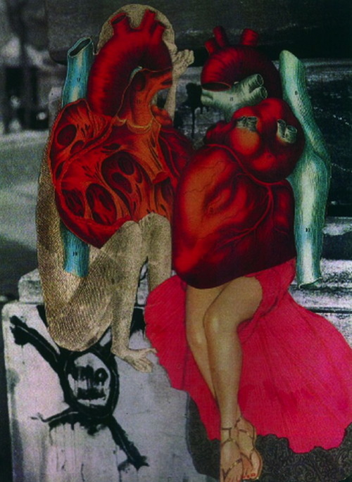 magictransistor:  Jaques Prévert. Collage. 1940s, 1950s.