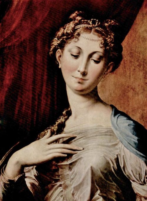 www.pinterest.com/pin/396809417144125972/ 1535, (detail) &ldquo;Madonna of the Long Neck