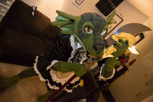 Porn Pics Adorable lusty lizard maid :D  Character