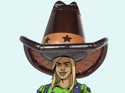 daily-johnnyjoestar:  AU where everything’s the same except gyro wears this hat.