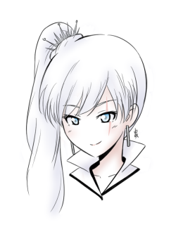 ragnarok6354:Practicing drawing Weiss Schnee~First