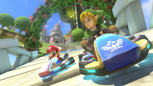 iheartnintendomucho:  No, You’re Not Dreaming. That’s Link In Mario Kart 8 Finally, Nintendo has caved and given us what we truly wanted: Super Smash Kart. Along with a playable hero of Hyrule, here’s what you get from the DLC pack coming November