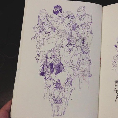 Some purple pages I haven’t posted either #sketch #sketches #sketchbook #drawing #lifedrawing #peopl