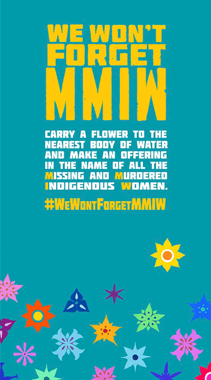sete-estrelo:Patty Stonefish, of Arming Sisters, asked me to create flyers for the #WeWontForgetMMIW