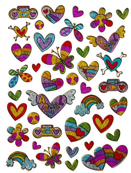 Get the We Heart It app!  Lisa frank stickers, Kidcore stickers, Sticker  design