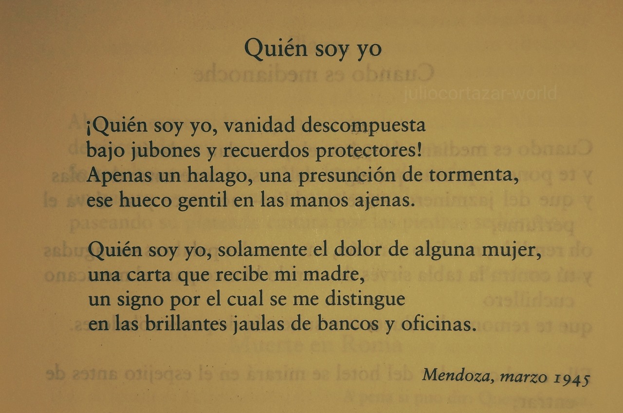 Julio Cortázar world — Julio Cortázar. Quién soy yo