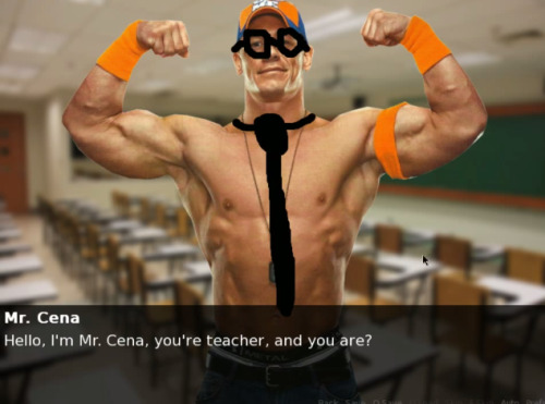 destineytots:There is a fucking John Cena dating sim out there. 