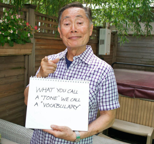 iprayforangels:  vulcsmash:  george takei is a gift to humanity  He’s the worlds gay sci-fi grandpa and we’d be lost without his silky voice.  