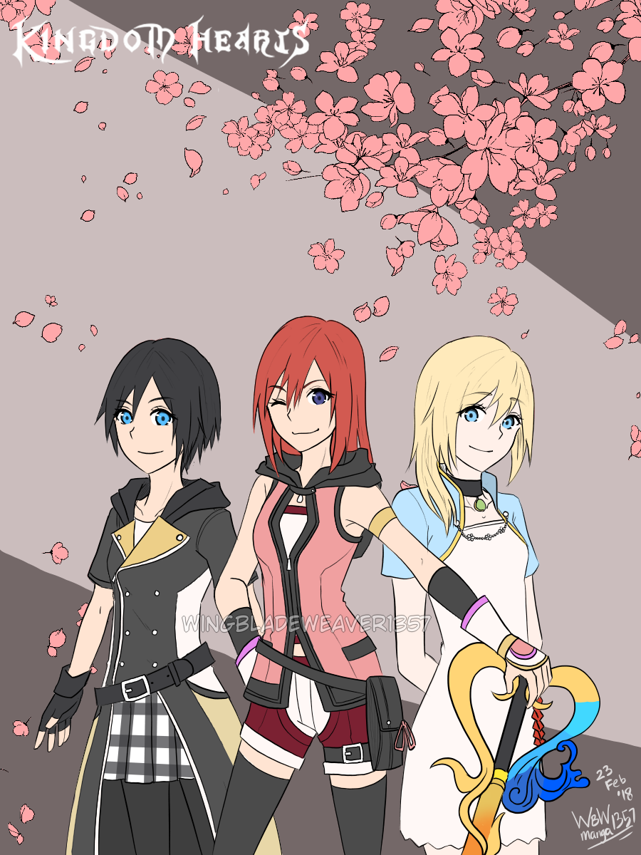 wingbladeweaver1357:  Excuse me, Square, but where’s my wonderful gals?Xion, Kairi