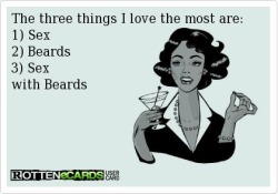 gilliehickscowgirl:  I save to many memes. But I have a thing for beards 🤷🏼‍♀️😈😂  Haha having a beard has its perks 😏