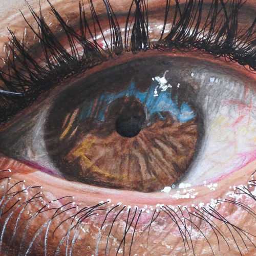 peppomint: estebanvewi: Hyperrealistic Eyes Drawn with Colored Pencils WHAAAAAT