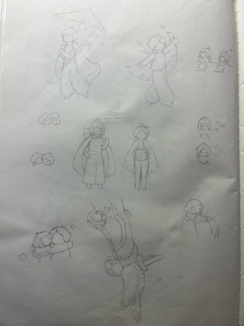 Find Some Doodles Ive Done Last Year, Cuddling With Granny.