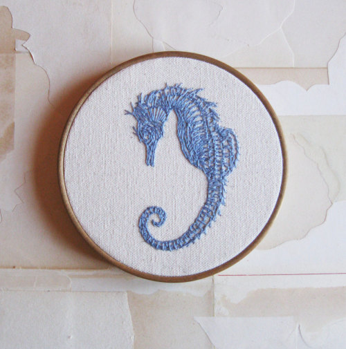 sosuperawesome:Embroidery by mydarlingdinosaur in Albuquerque, US